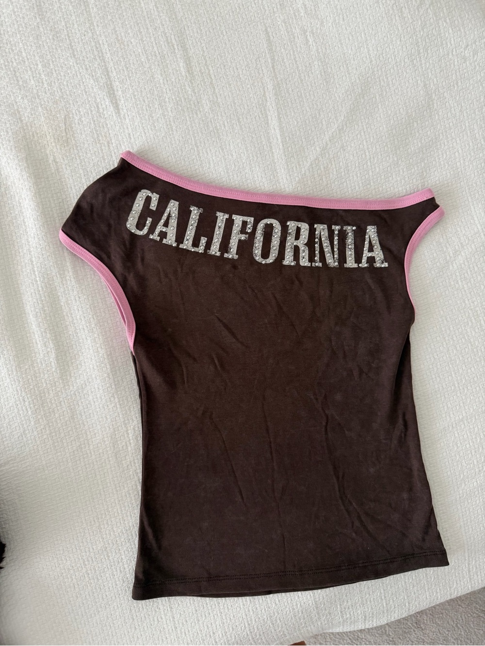 Brand new Zara California Graphic Brown & Pink Tee